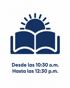 Horario desde las 10:30 a.m. hasta las 12:30 p.m.